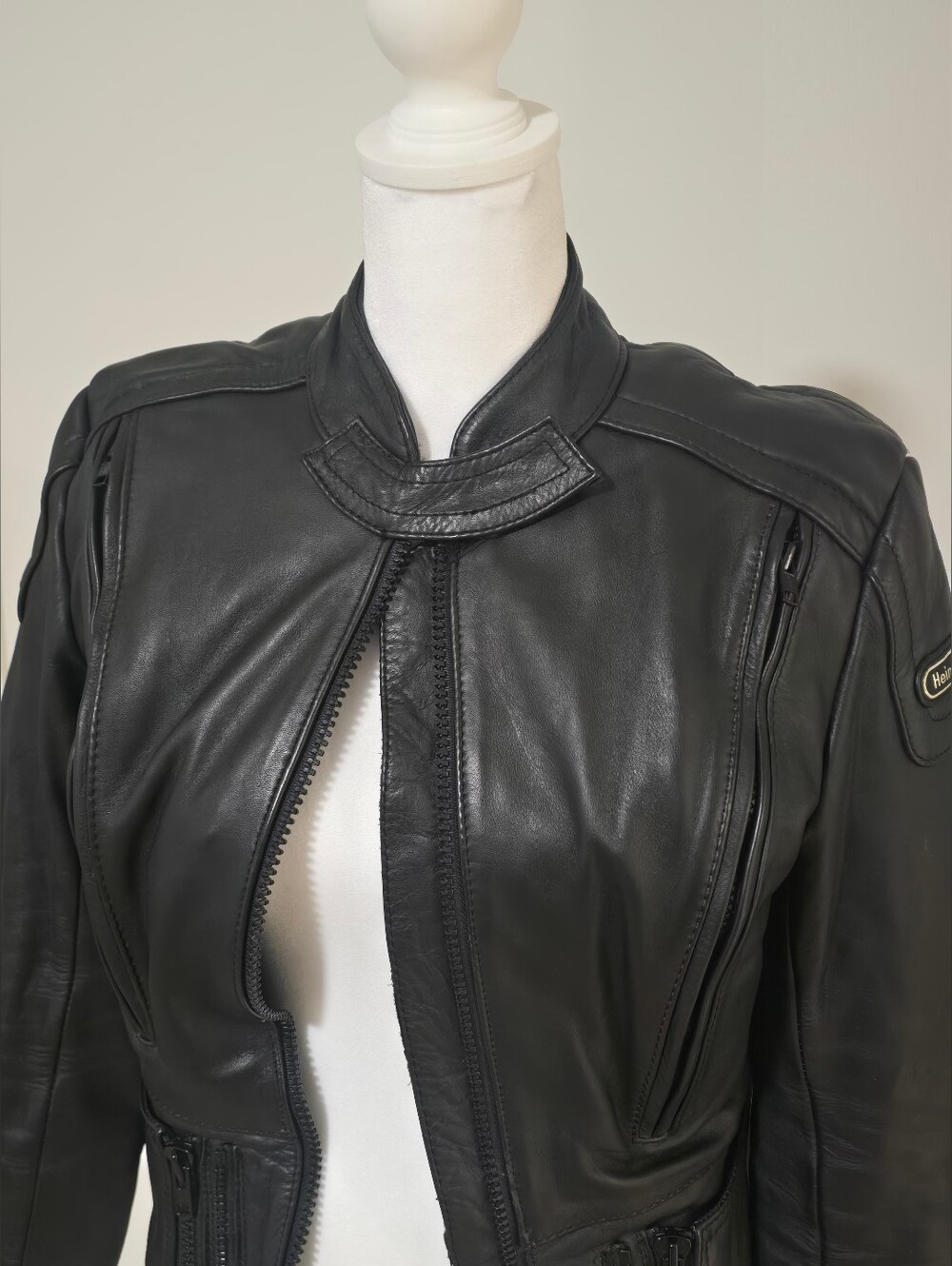 Hein Gericke Vintage Women’s Black Leather Moto Jacket
